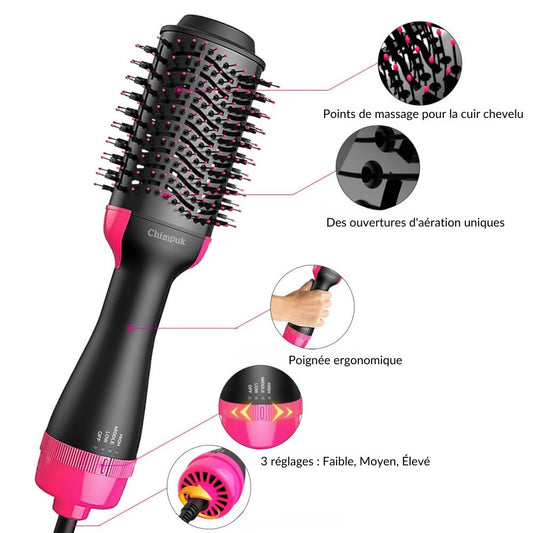 AirGlam - Sèche cheveux Brosse